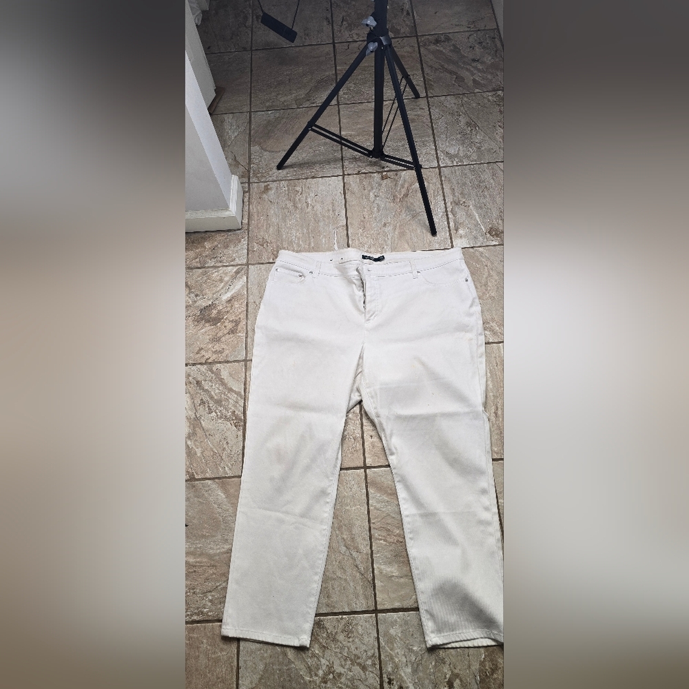 Ralph Lauren Cream Denim Pants